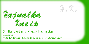 hajnalka kneip business card